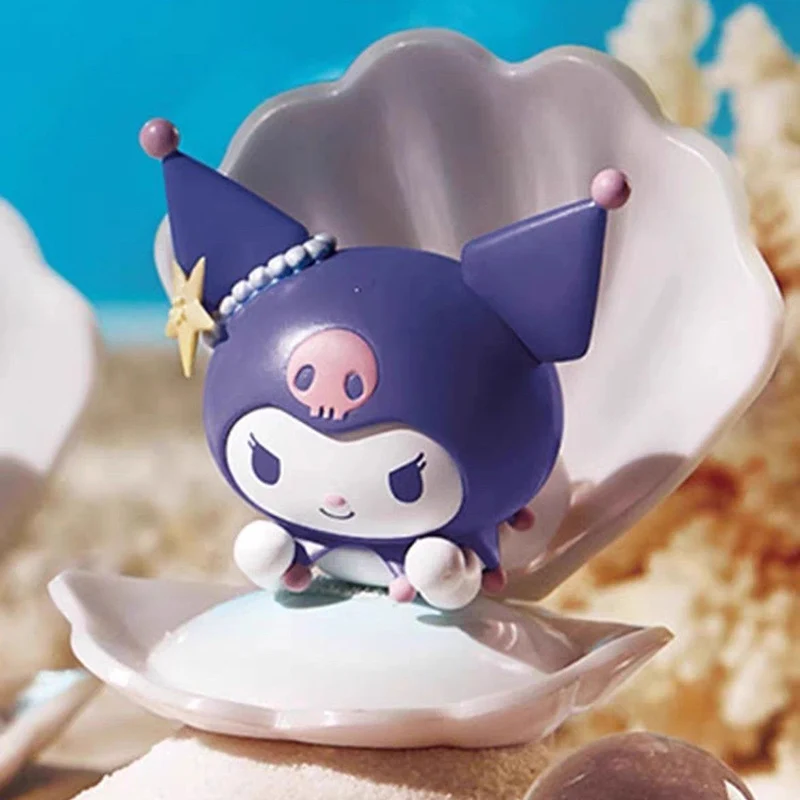

Sanrio Hello Kitty Summer Seashells Anime Set Kuromi Double Girls Sided Kawaii Convince Friends Cinnamoroll Gift Portable Beauty
