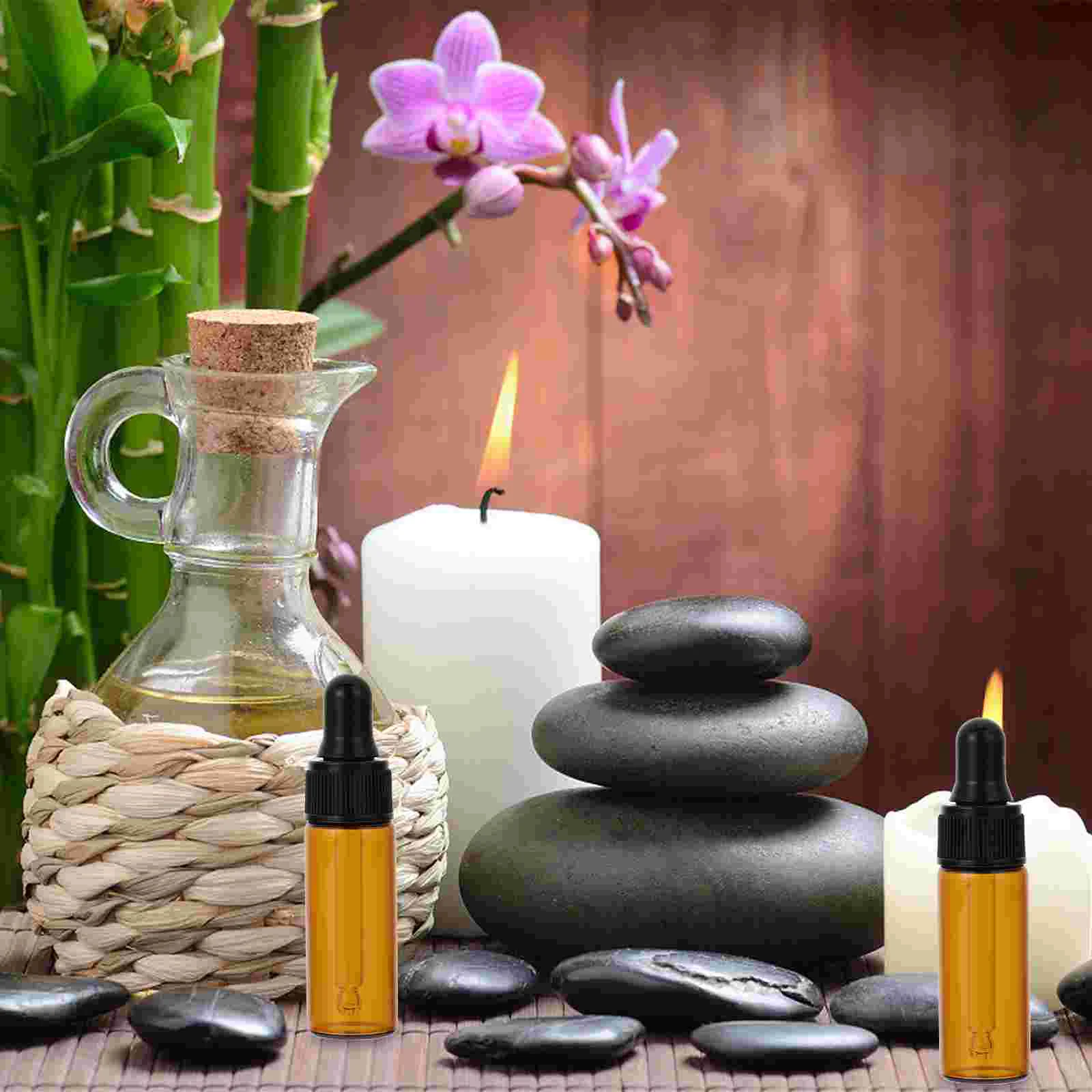 

10 Pcs Essential Oil Bottle Water Dispenser Refillable Glass Storage Bottles Dropper Practical Travel