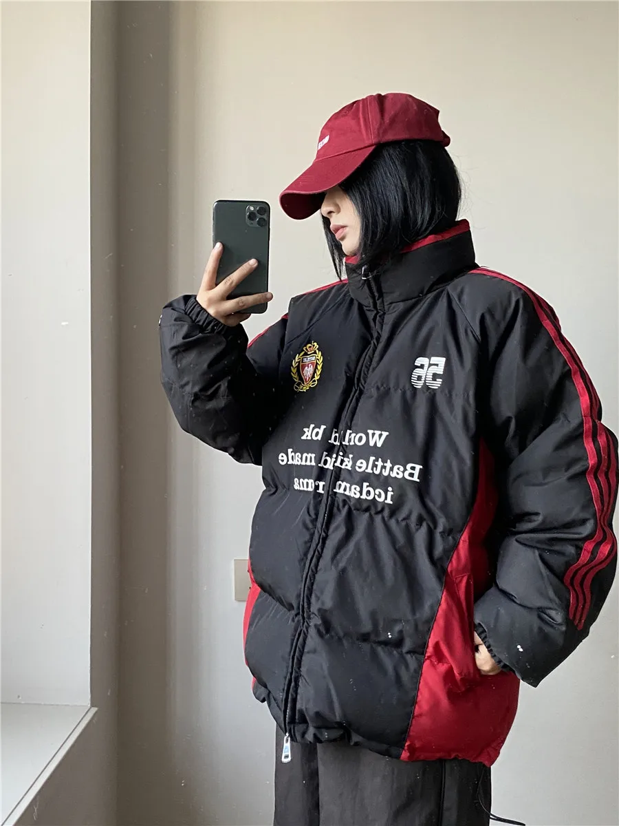 Rcmnss Американская винтажная национальная модная пара Куртка на хлопковой