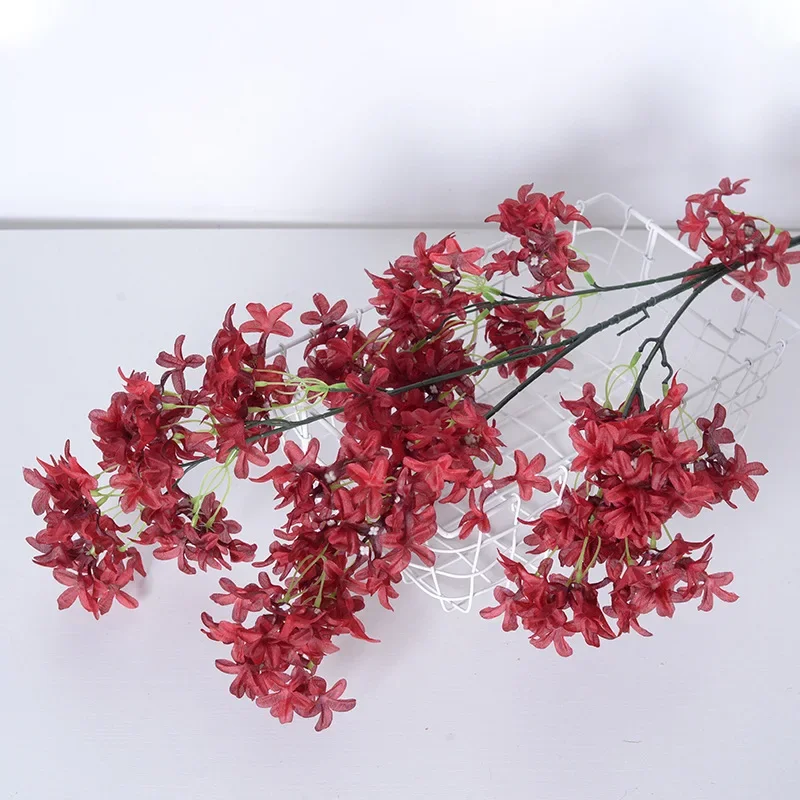 

Искусственный шелковый цветок вишня 100 см сиреневый