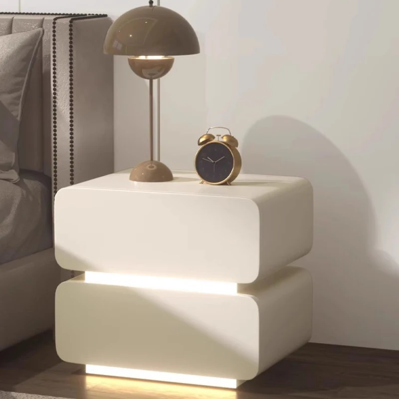 Маленькие боковые стильные тумбочки мобильные изысканные ящики ночная тумбочка