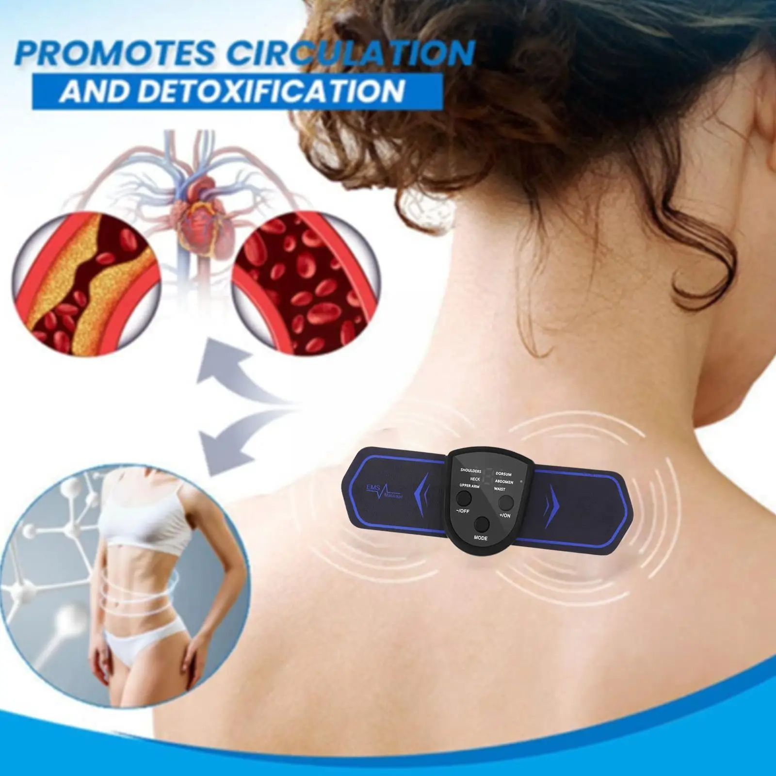 

Массажер для шеи Z4A7, Электрический мини-массажер для позвоночника и спины, аксессуар для релаксации мышц и облегчения боли