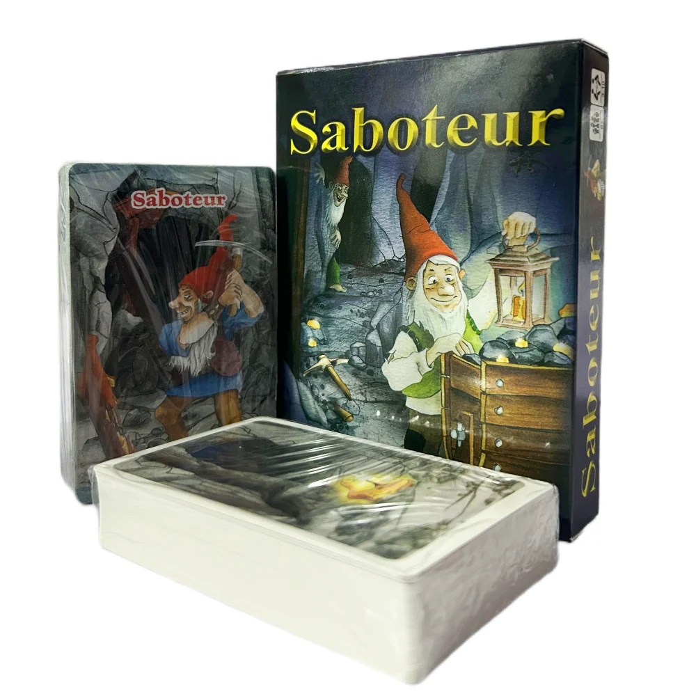 Настольная игра Saboteur 1 и 2 семейная веселая ночь на столе
