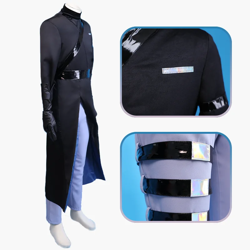 Аниме Alien Stage Ivan Косплей Черное Сорроу Черный Парик Ролевые Вечерние Брюки Пояс