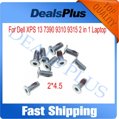 10 шт./лот, сменные серебряные нижние винты корпуса для ноутбука Dell XPS 13 7390 9310 9315 2 в 1 2*4,5