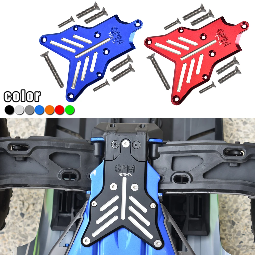 

Metal Rear Chassis Cover Rear Bumper Mount Skidplate 9536 for Traxxas 1/8 Sledge 4WD Monster Truck 95076-4 RC Car Upgrade Parts