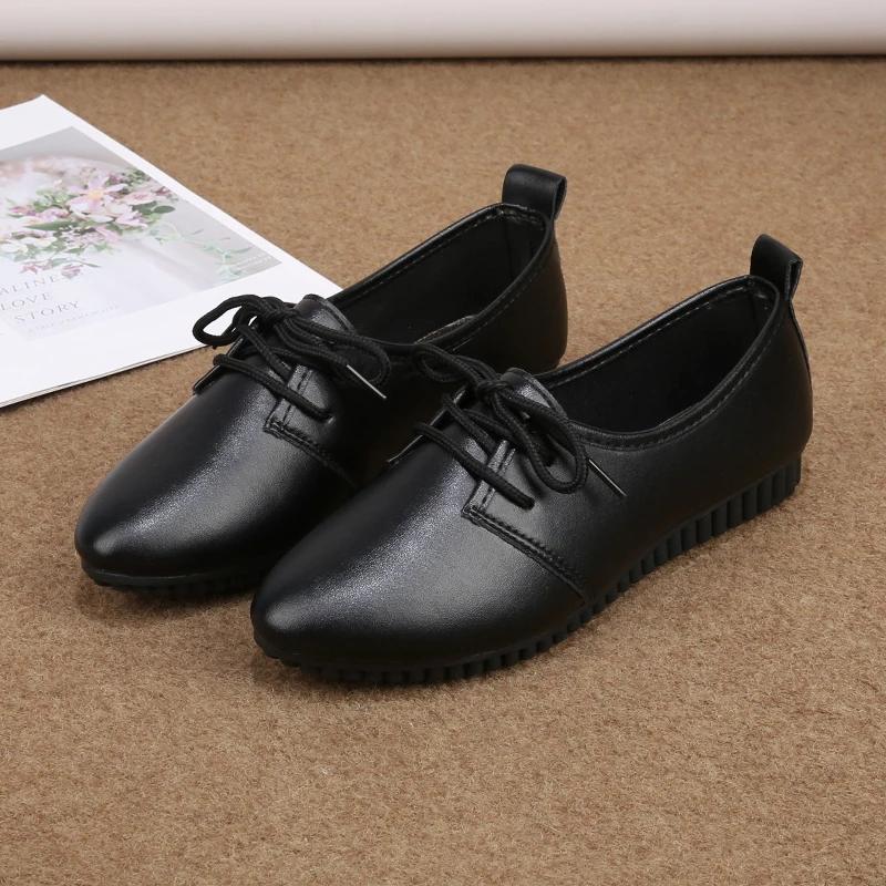 

Туфли женские на плоской подошве, лоферы, без застежки, на шнуровке, заостренный носок, роскошная обувь, осень 2023