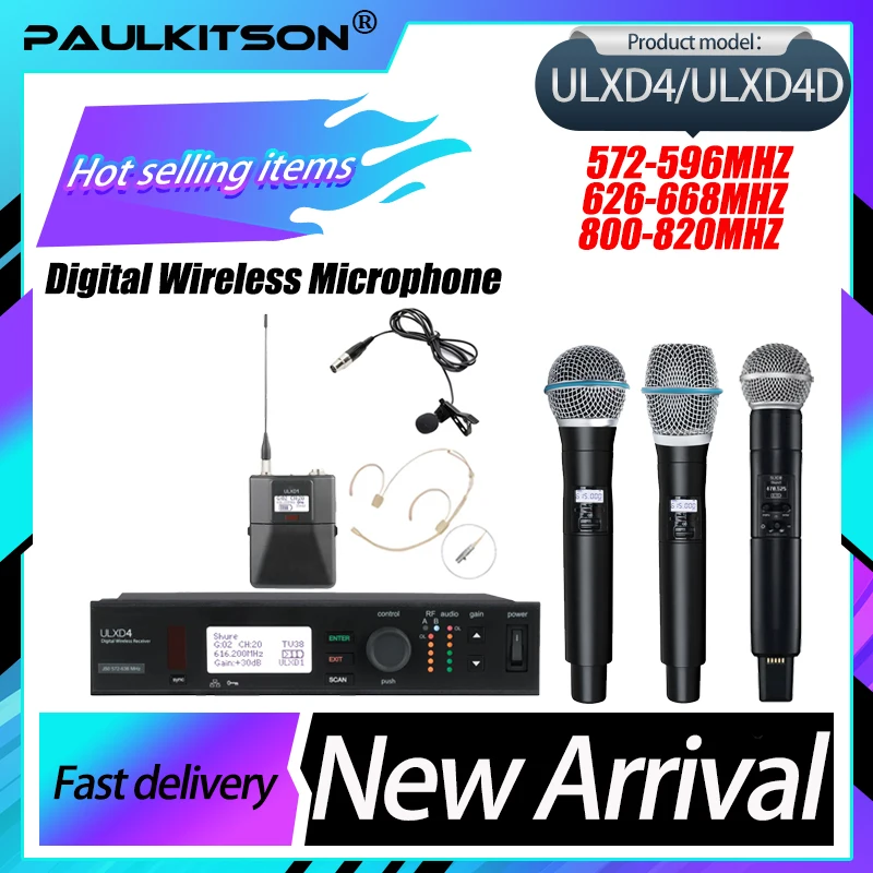 Paulkitson True Diversity ULXD4 BETA58A Наушники с воротником Профессиональная беспроводная