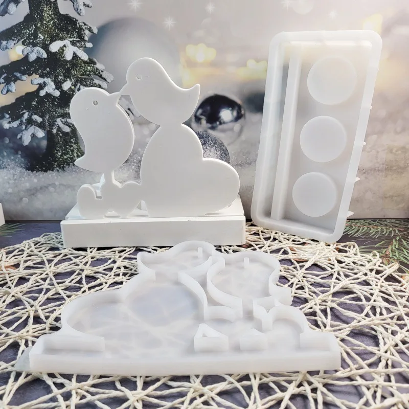 Силиконовая форма сделай сам для двух птиц