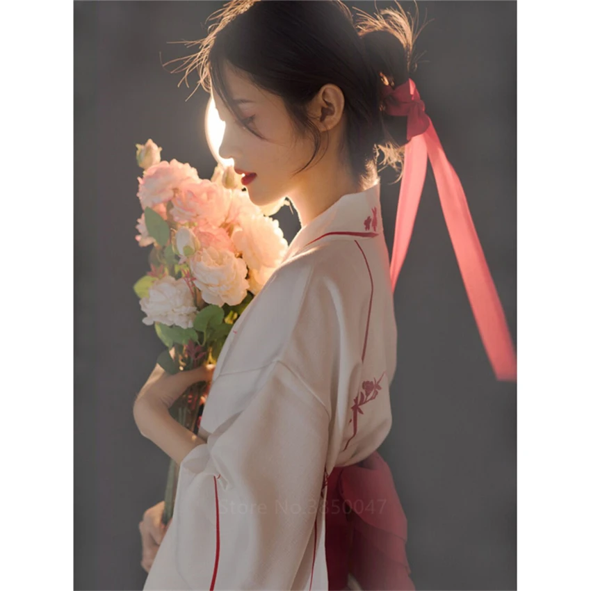 

Kimono Woman Japanese Traditional Style Yukata Printing Geisha Performance Stage Costume Ladies Haori Improved Vintage Kimono