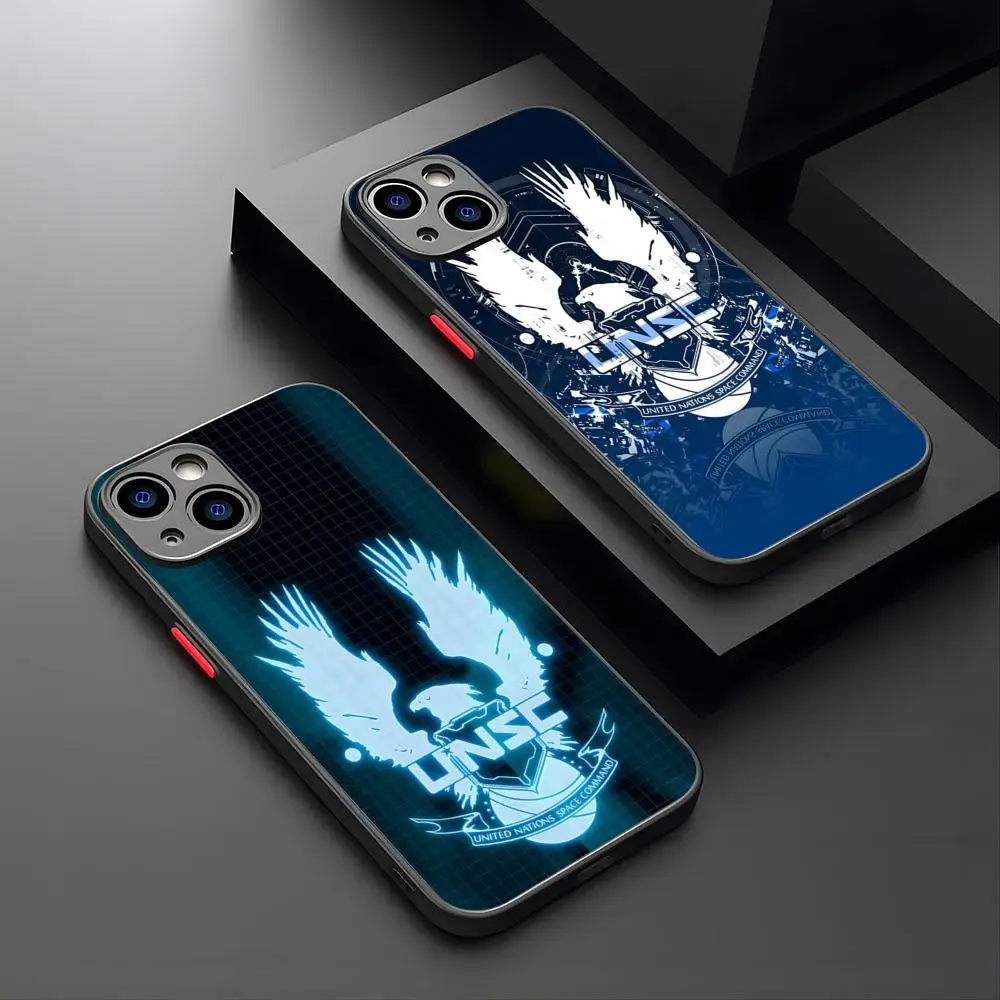 Чехол для телефона H-alos UNSCs iPhone 15 16 14 12 13 подарок пары 11 Pro XR XS Max Mini X 7 8 Plus матовый
