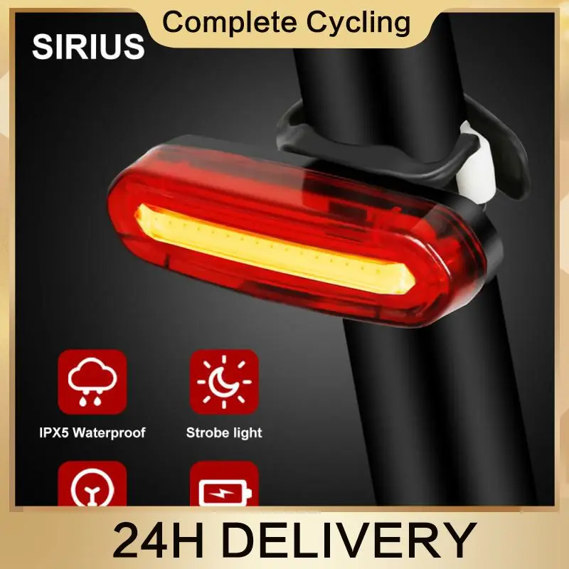 

Bicycle Taillight COB 120lm USB Rechargeable LED Rainproof Waterproof Safety Warning Light MTB Bicycle Cycling Helmet Tailligh