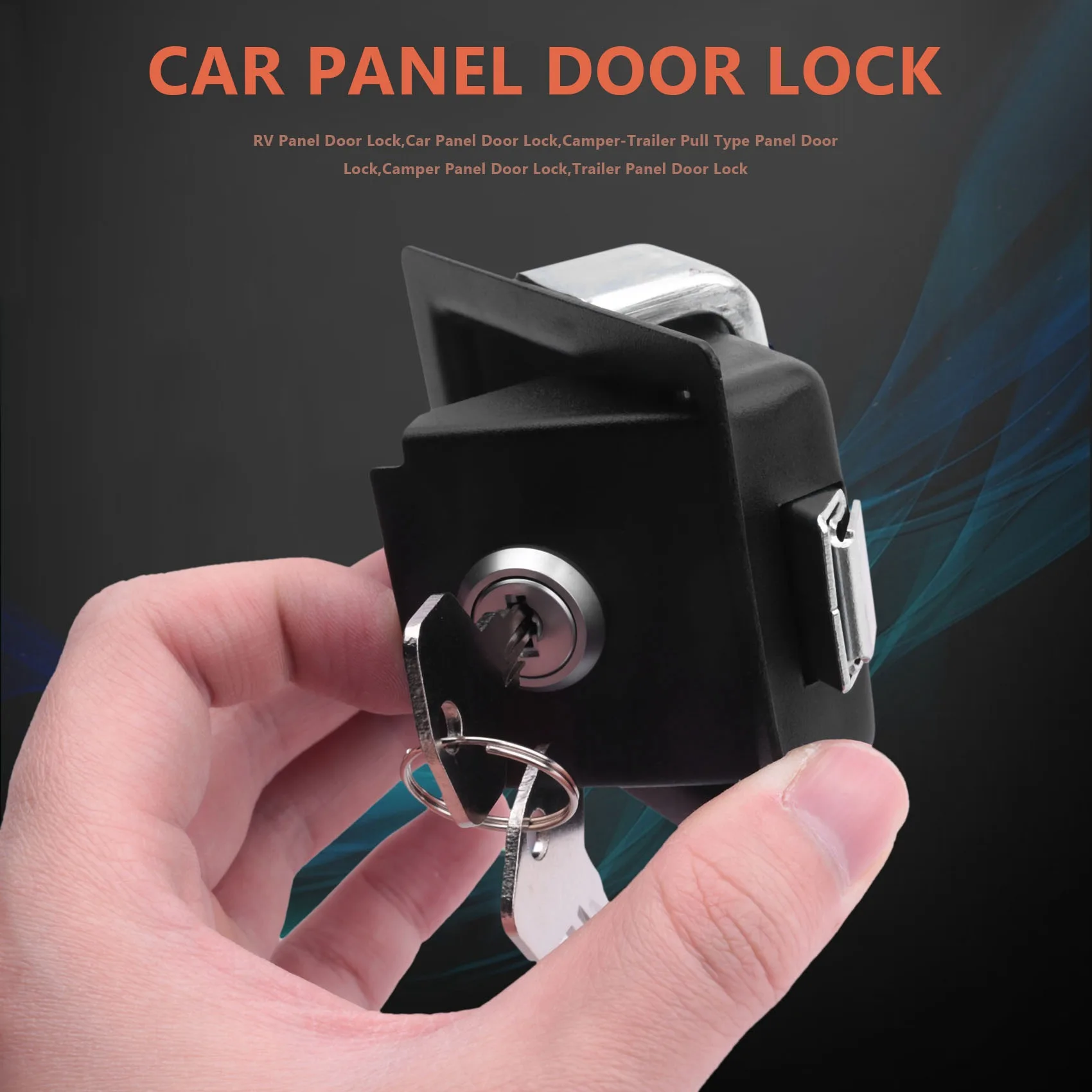 

Rv Car Paddle Entry Door Lock Latch Handle Knob Camper-Trailer Pull Type Panel Door Lock