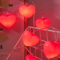led love lantern pink hearts christmas lights bedroom decoration light creative wedding romantic decoration room lights