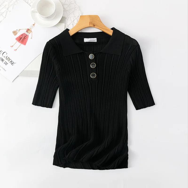 

2022 New Women's T-shirt Short Sleeve gray22