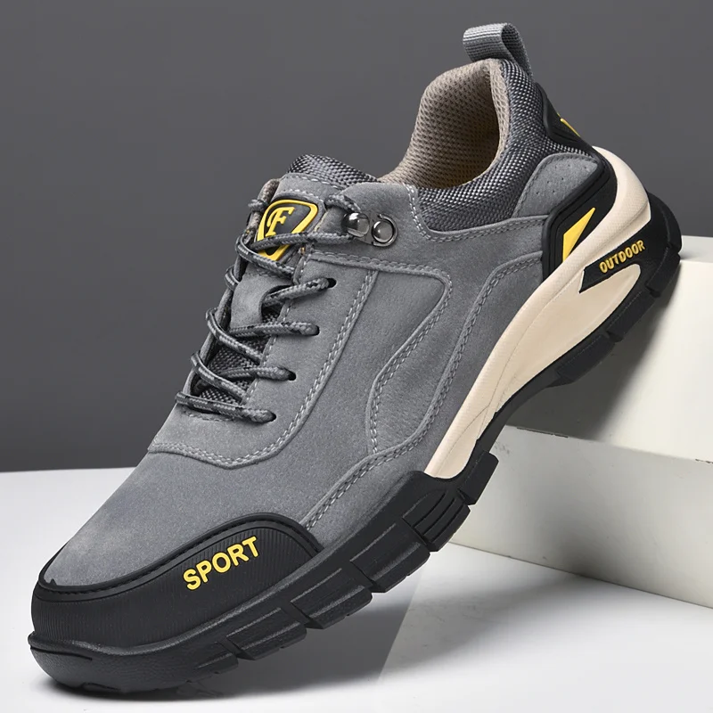 Xiaomi SALUDAS Men's Hiking Boots Outdoor Waterproof Luxury  Plush Warm Leather Casual Shoes Outdoor Motorcycle Sneakers Male