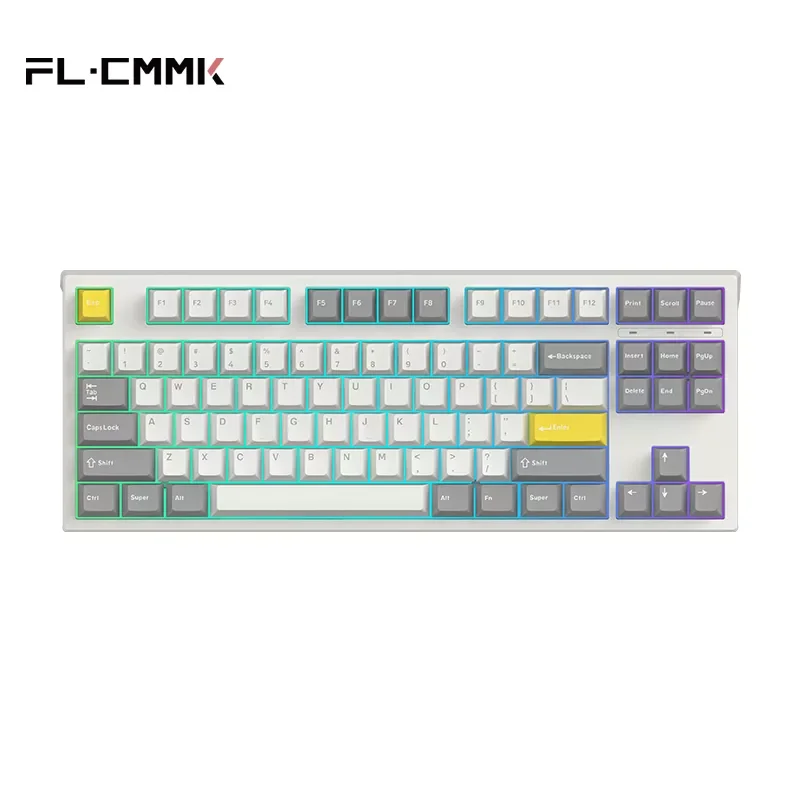 

FL · ESPORTS GP87 87-клавишное однорежимное проводное полноклавишное RGB Освещение с горячей заменой без отверстий