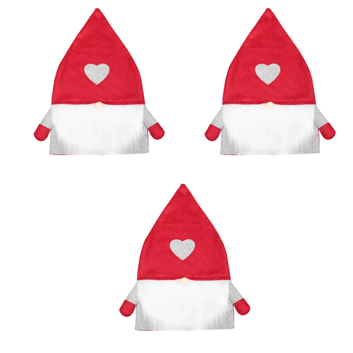 

Christmas Chair Cover Slipcovers Santa Covers Hair Claus Decorative Decorations Party Kitchendecor Festival Holiday Banquet