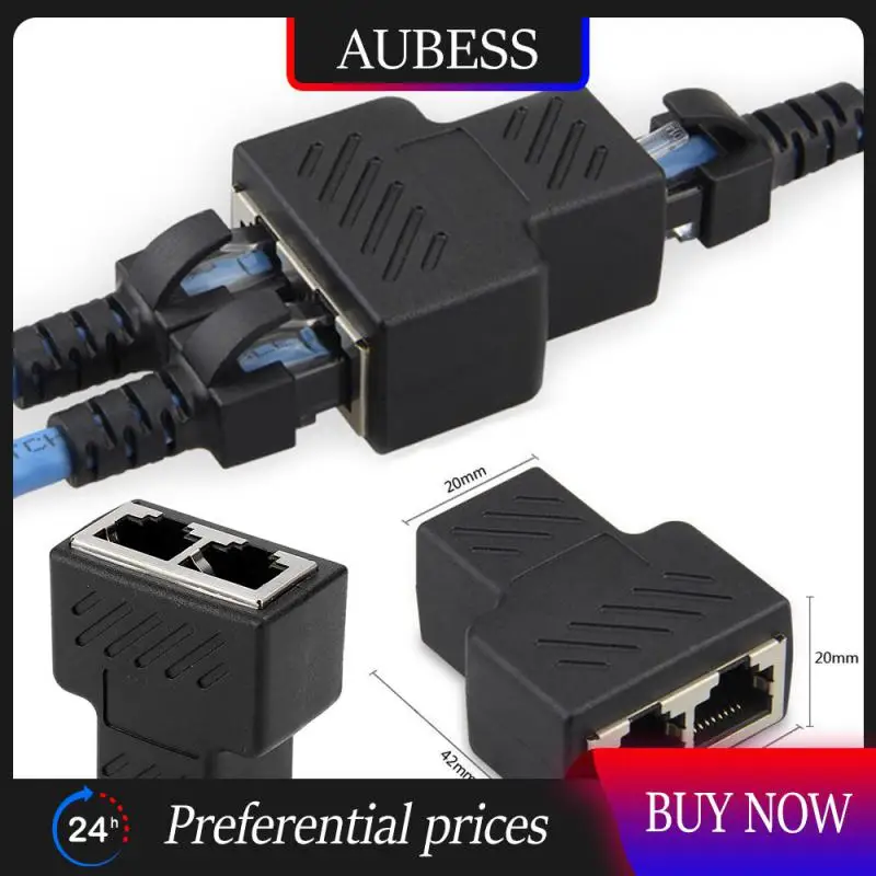 

RJ45 Ethernet Network Splitter Connector Adapter Extender Ethernet Cable 1 Female to Dual Female Cable Joiner Coupler for Modem