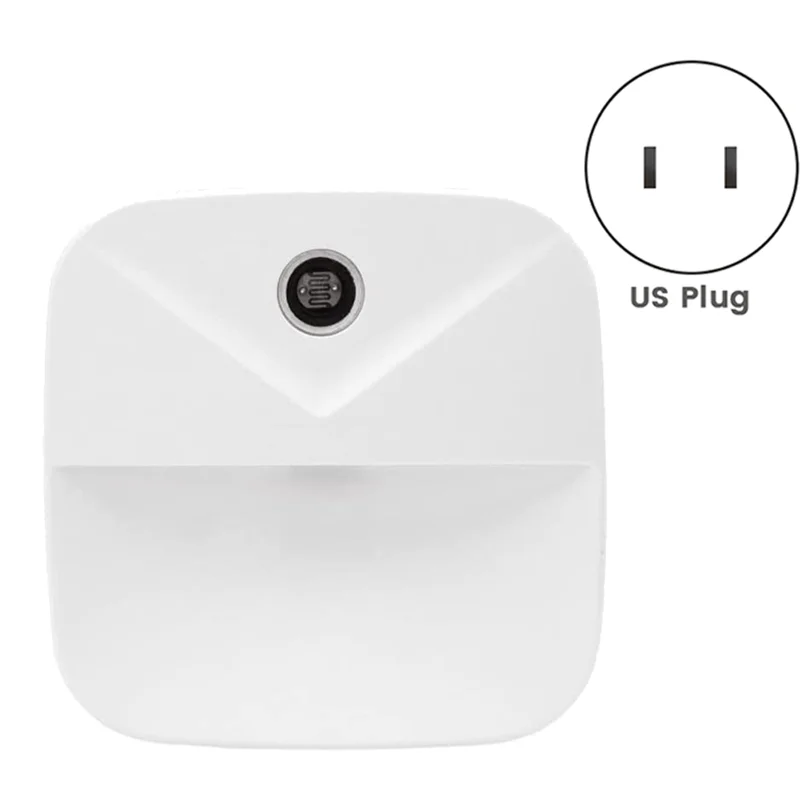 

Night Light Plug-In Smart Light Pack Of 4 Automated on & Off Wall Light for Hallways, Bedrooms, US Plug, (White Light)