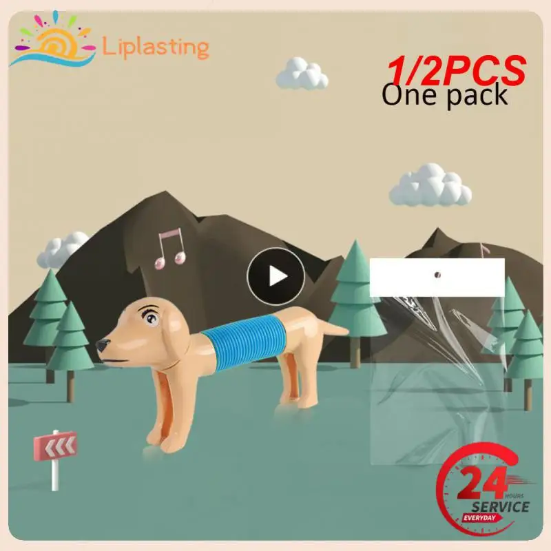 

1/2 шт., пружинные игрушки-трубки для снятия стресса