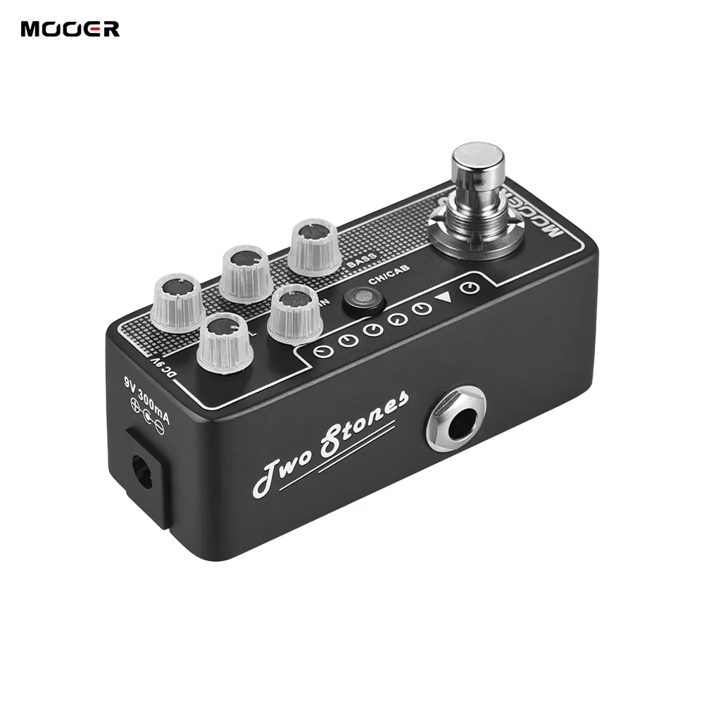 

Процессор для электрогитары Mooer компактный, 010, два камня