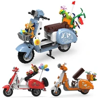 creative motorcycle building blocks diy city off road vehicle motorcycle model moc kit home decoration childrens assembled toys