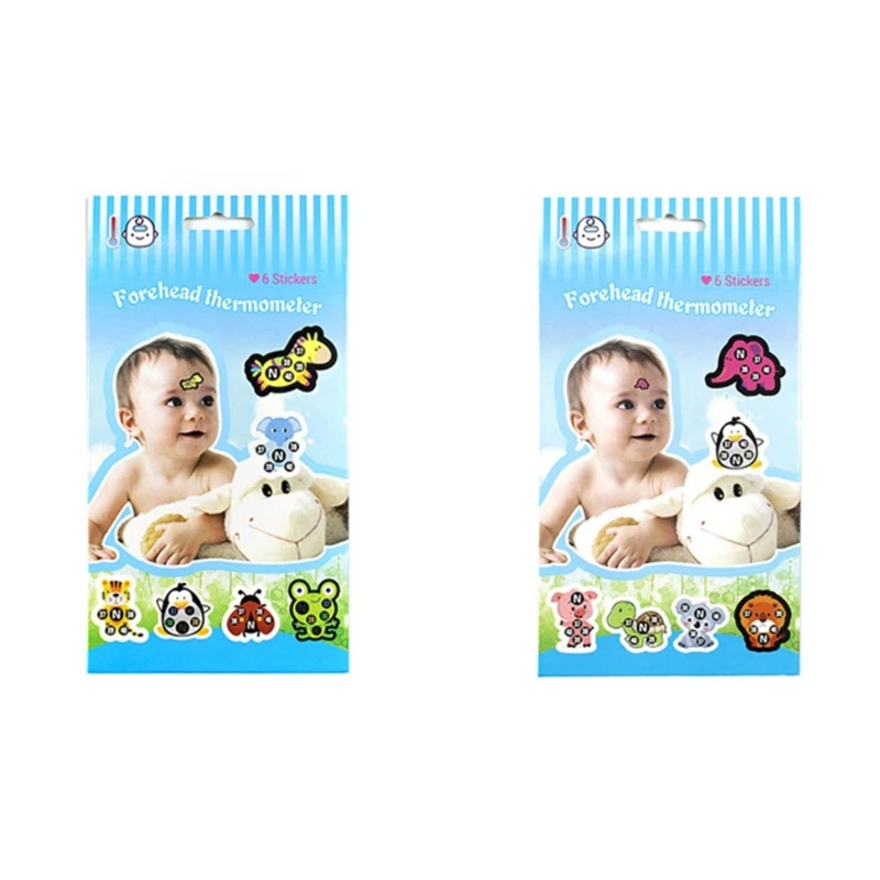 

Stick-On Fever Indicator Cartoon Forehead Fever Stickers Temperature Fever Patch