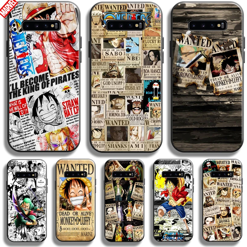 

Anime One Piece Comics For Samsung Galaxy S10 S10 Plus S10 Lite S10E S10 5G Phone Case Soft Carcasa Back Liquid Silicon Black