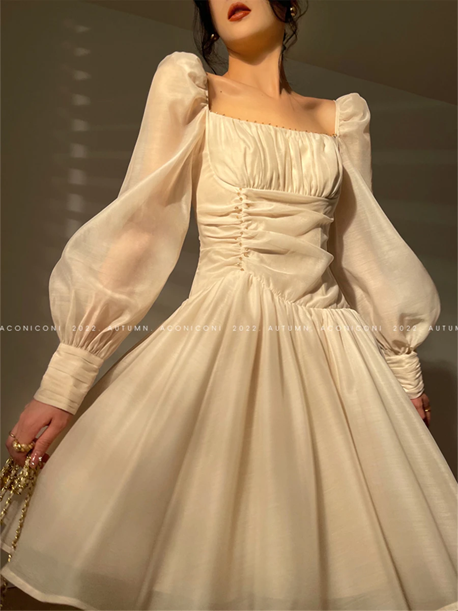 

Мини-платье для женщин, лето 2023, новые элегантные модные вечерние женские платья, корейские повседневные женские винтажные платья, женская одежда