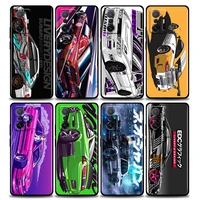 phone case for xiaomi mi 11i 12 12x 11 11x 11t case poco x3 nfc m3 pro f3 gt m4 silicone cover tokyo jdm drift sports car
