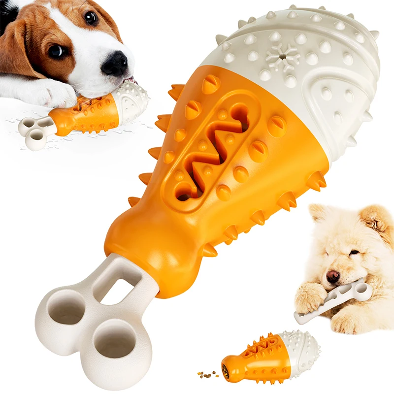 

Dog toy molar chicken leg dog toy molar stick leakage bite dog toothbrush resistant to bite pet toy