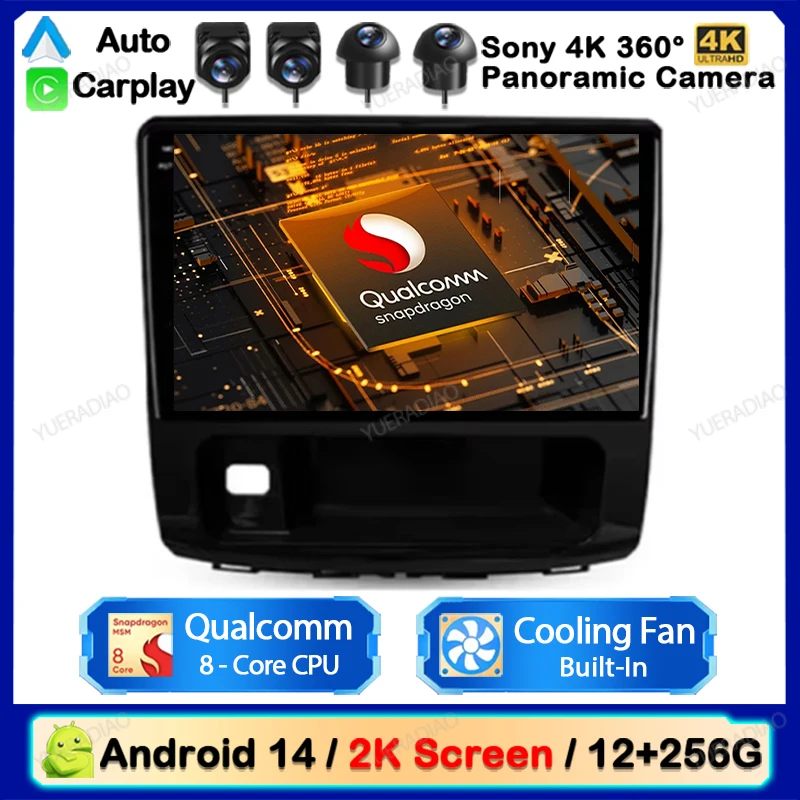 Android 14 Carplay Auto для GREAT WALL Hover Haval H9 2014-2020 Автомобильный радиоприемник Мультимедийный