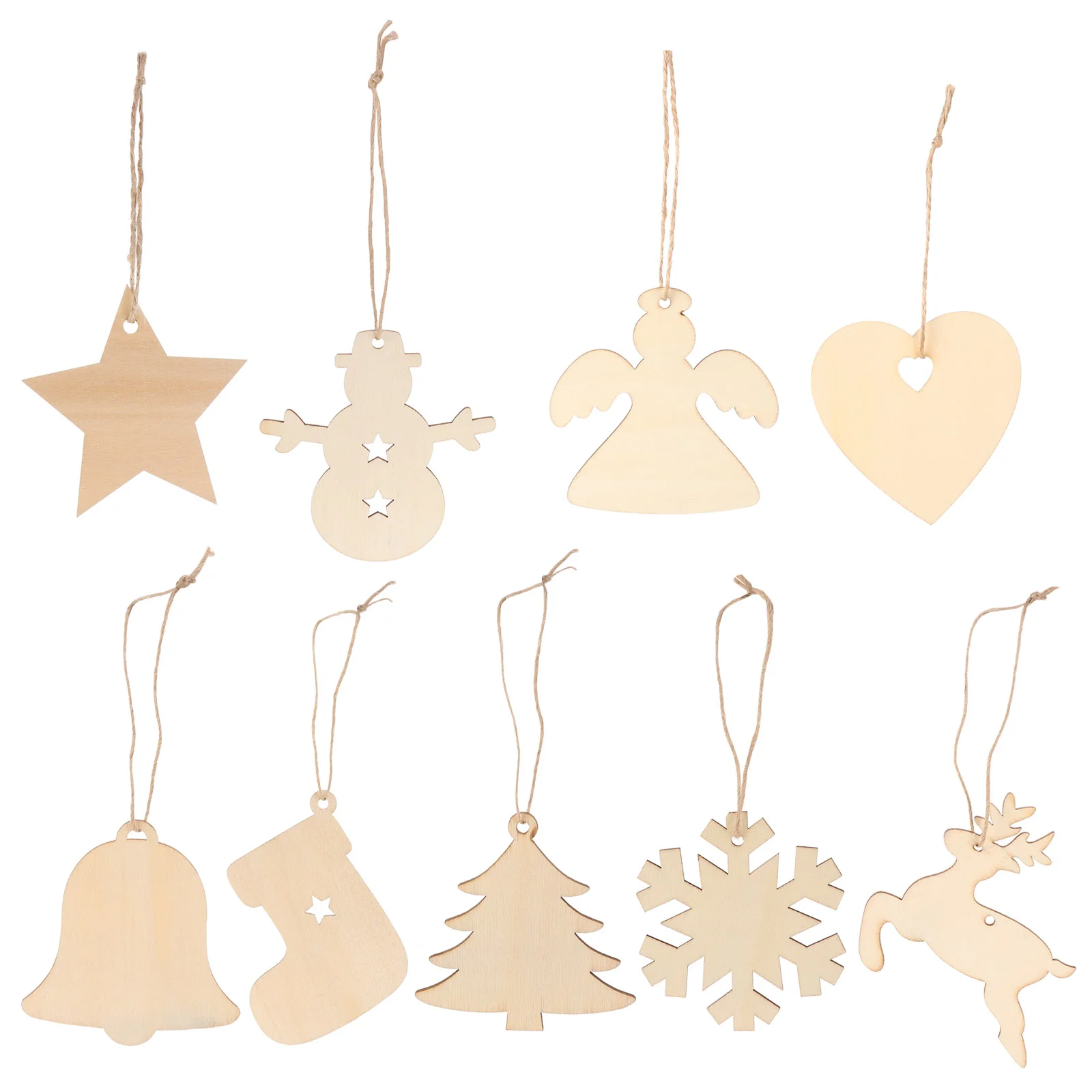 

Christmas Woodenpendant Charms Kids Ornaments Diy Wood Ornament Crafts Tree Hanging Decorations Cutouts Craft Holiday Bracelet