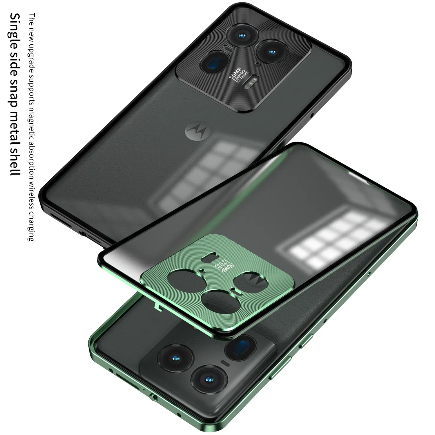 Металлический пружинный матовый защитный чехол для объектива Motorola MOTO Edge 40 Pro 50 Ultra