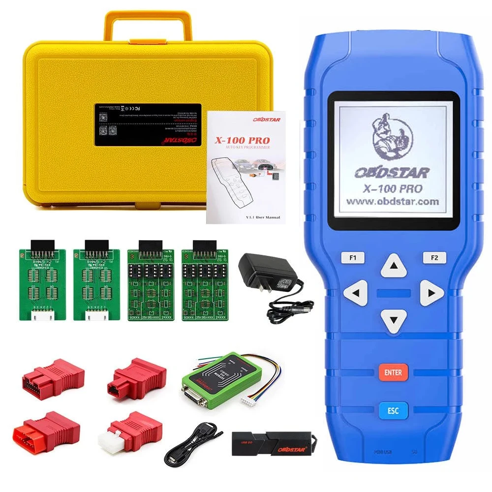 

Программатор автомобильных ключей OBDSTAR X-100 PRO X100 Pro (C + D) Type для IMMO и OBD с функцией программного обеспечения Получить адаптер EEPROM
