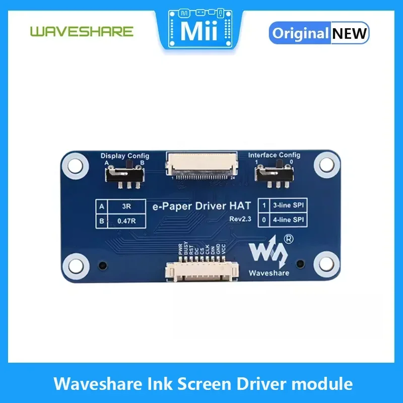 Модуль драйвера Waveshare Ink Screen с интерфейсом SPI и поддержкой Raspberry Pi 4/Zero W/Jetson Nano