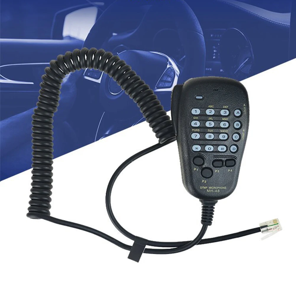 С крючком 6-контактный радиостанция микрофон DTMF ручной водонепроницаемый шнур