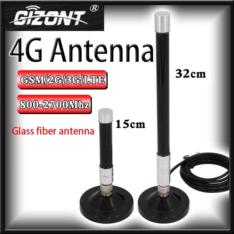 2G/3G/4G LTE outdoor waterproof omnidirectional high-gain fiberglass Router Mobile signal amplification enhancer sucker antenna