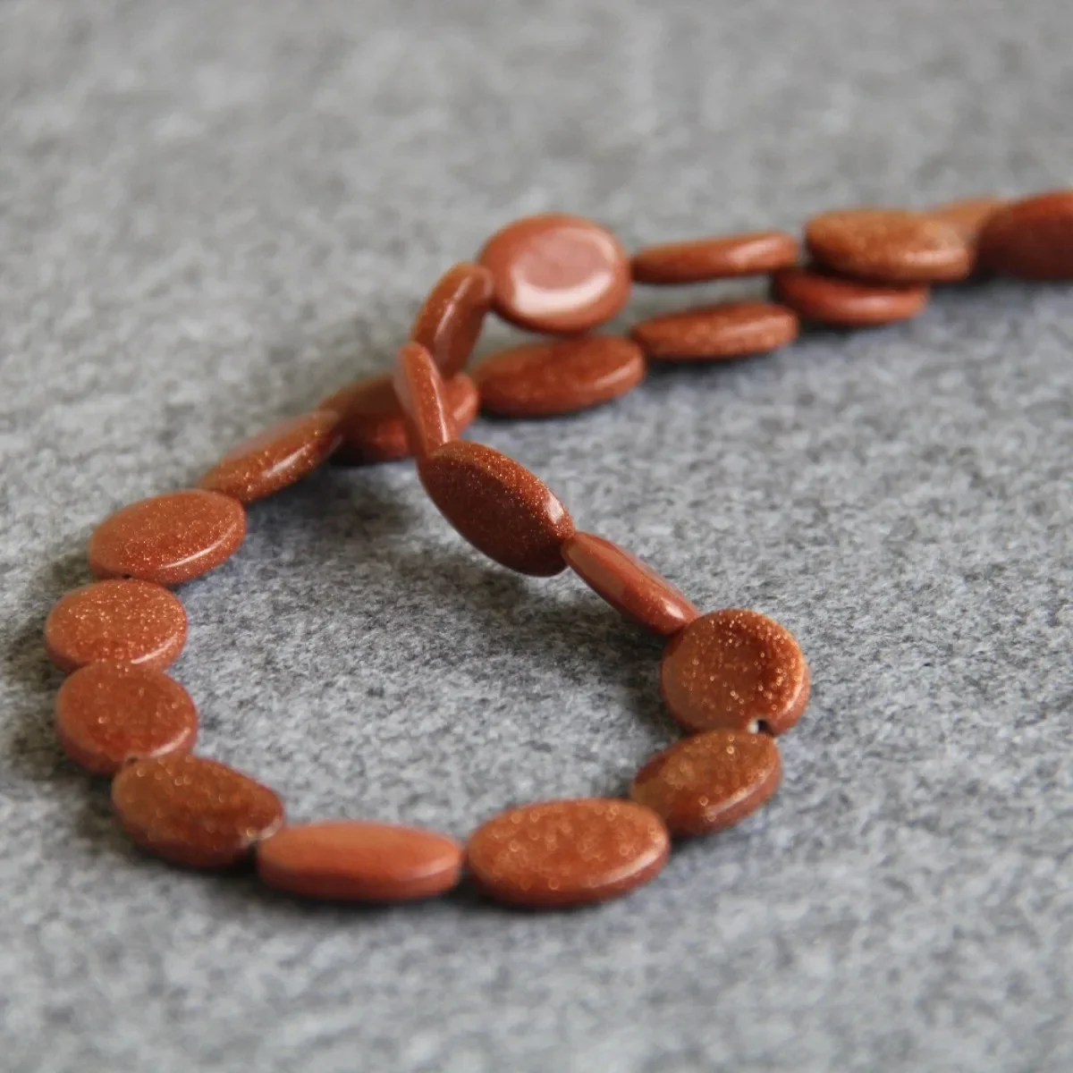 Незакрепленные бусины из Овального песка 13 х18 мм полуготовые 15 дюймов аксессуары