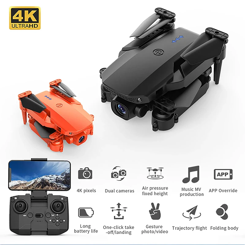 

2023 New K5 Mini Drone 4k HD Single Camera Visual Positioning 1080P WiFi Fpv Drone Height Preservation Rc Quadcopter Toys G3