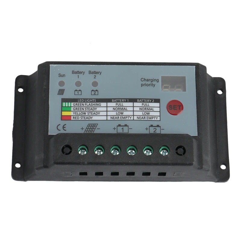 20 А регулятор солнечного зарядного устройства с двойной батареей подходит для