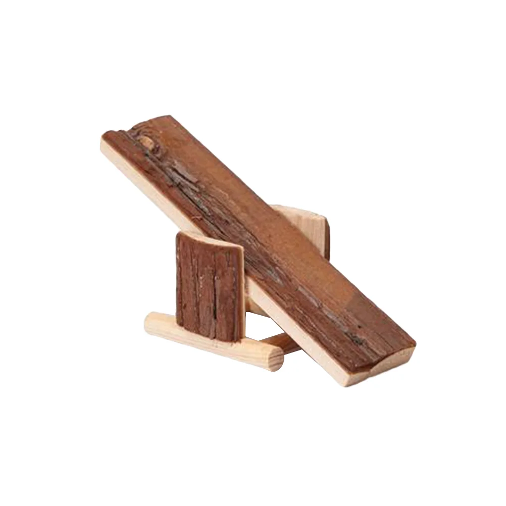 

1pc Pet Seesaw Wooden Safe Durable Platform Playing Toys Seesaw Climbing Toys for Hamster Parrot Mouse