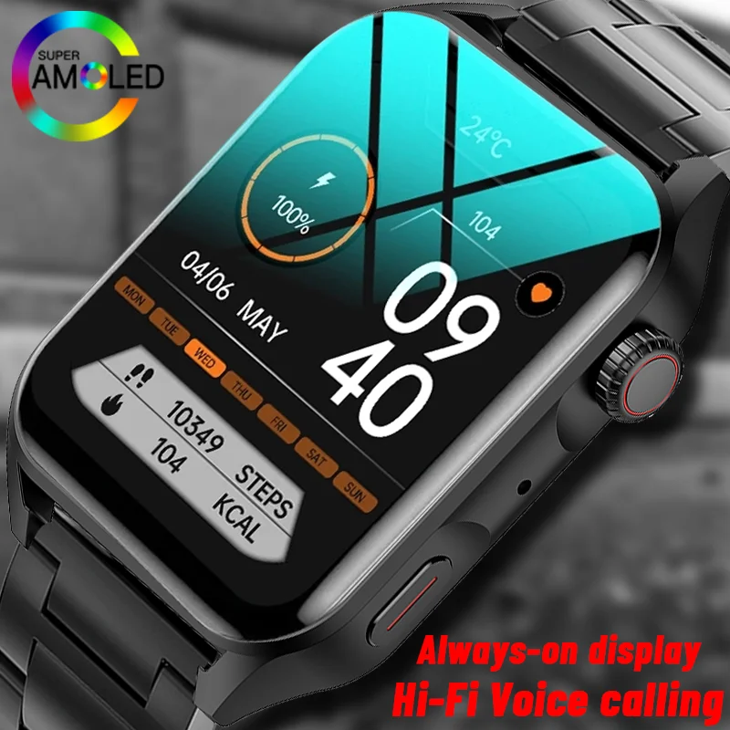 

2023 New Smart Watch Men 1.78" Full Srceen Always-on Display Hi-Fi Voice Calling Watches Women Waterproof Smartwatch For Xiaomi