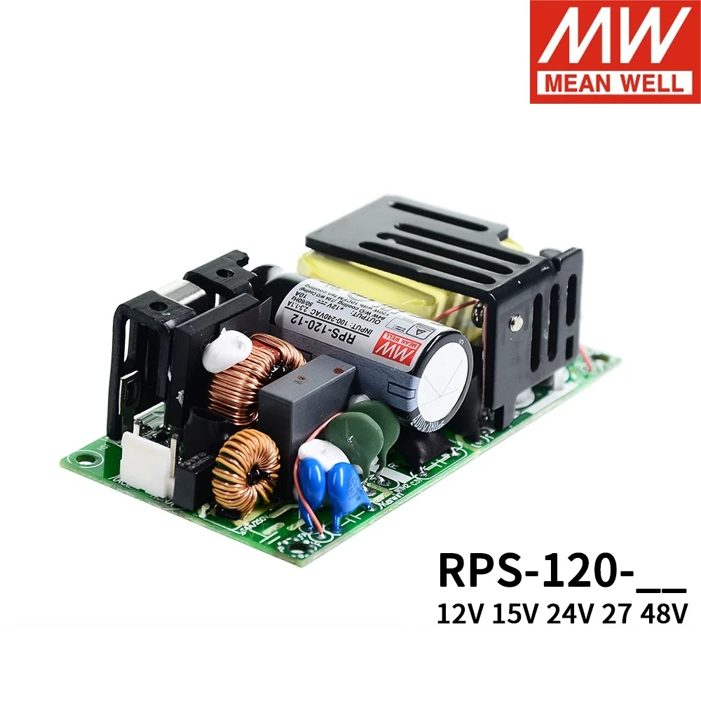 Блок питания RPS-120 тайваньского бренда Mingwei 24В 5А, тип печатной платы RPS-120-24, без корпуса, для медицинских устройств, импульсный регулятор постоянного тока. (art.: 3920d94cb90eb) - 3920d94cb90eb