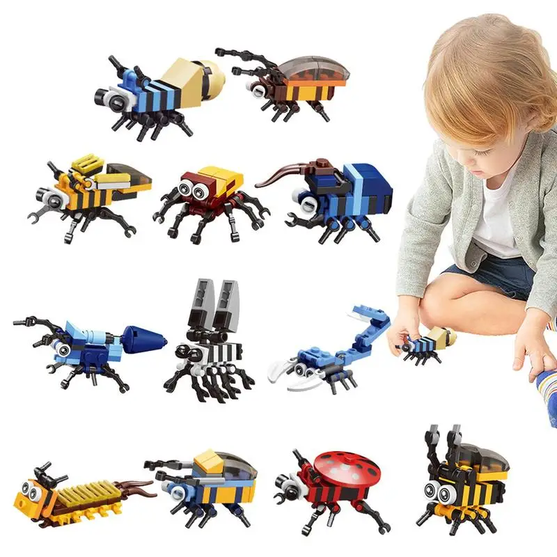 

Animals Dinosaur Wasp Zodiac Models Miniature Particle Building Block Early Developmental Brick Toy For Boys Girls