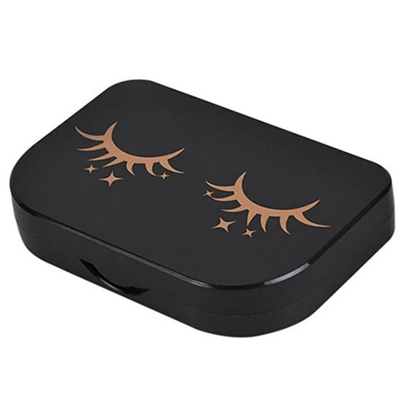 

1Pc Rectangle Cute Magnetic False Eyelashes Storage Box Makeup Cosmetic Mirror Case Organizer Makeup Tool Kit