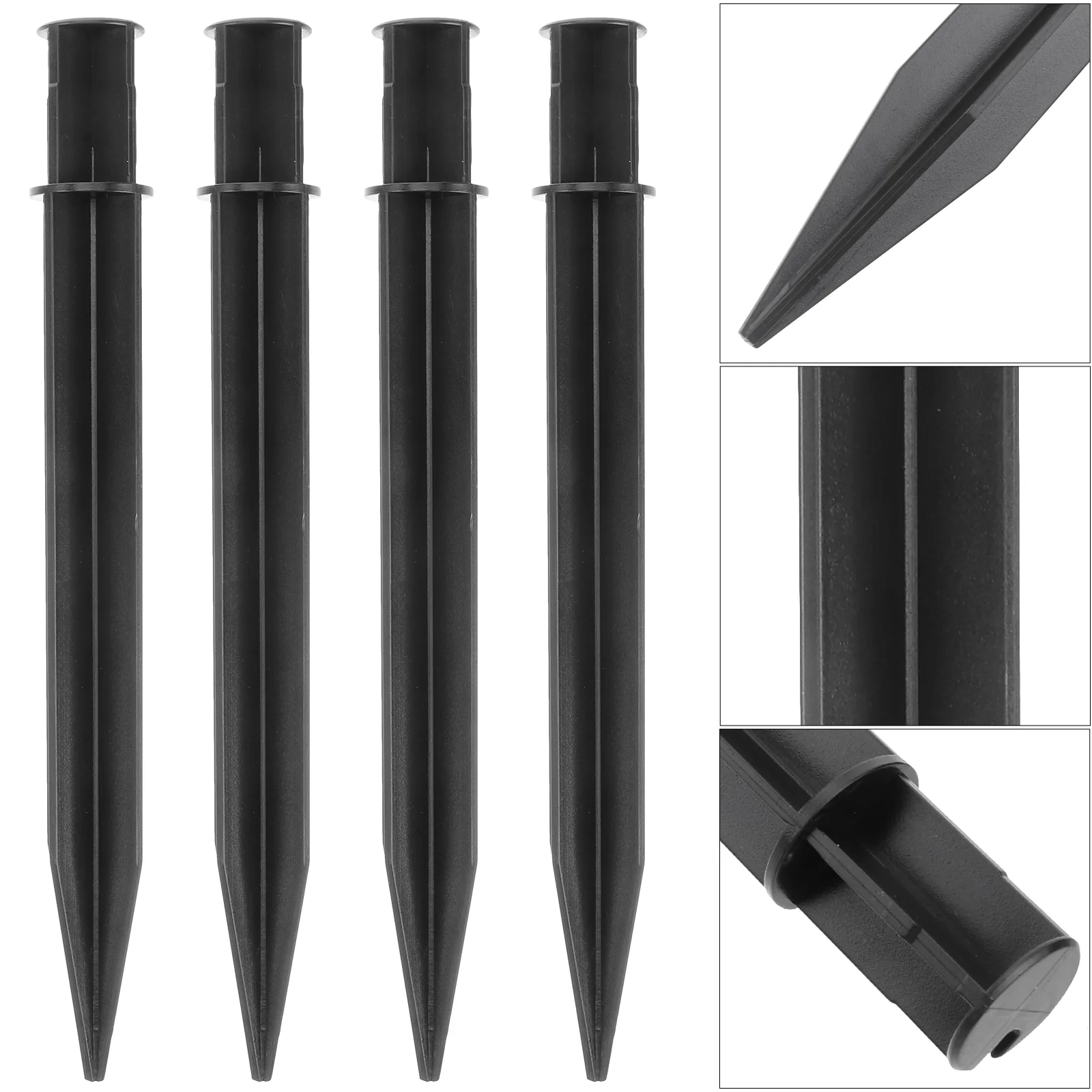 

Ground Stakes Spikes Lights Light Spike Solar Landscape Lawn Replacement Garden Lamp Plug Christmas Torchyard Holder Led Alloy