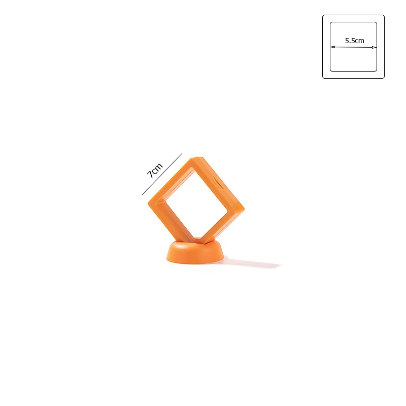 

Прозрачная полиэтиленовая пленка, коробка для хранения ювелирных изделий, антиокислительная цветная рамка, 3D плавающая подставка, подвеска, кольцо, серьги, держатель для браслета