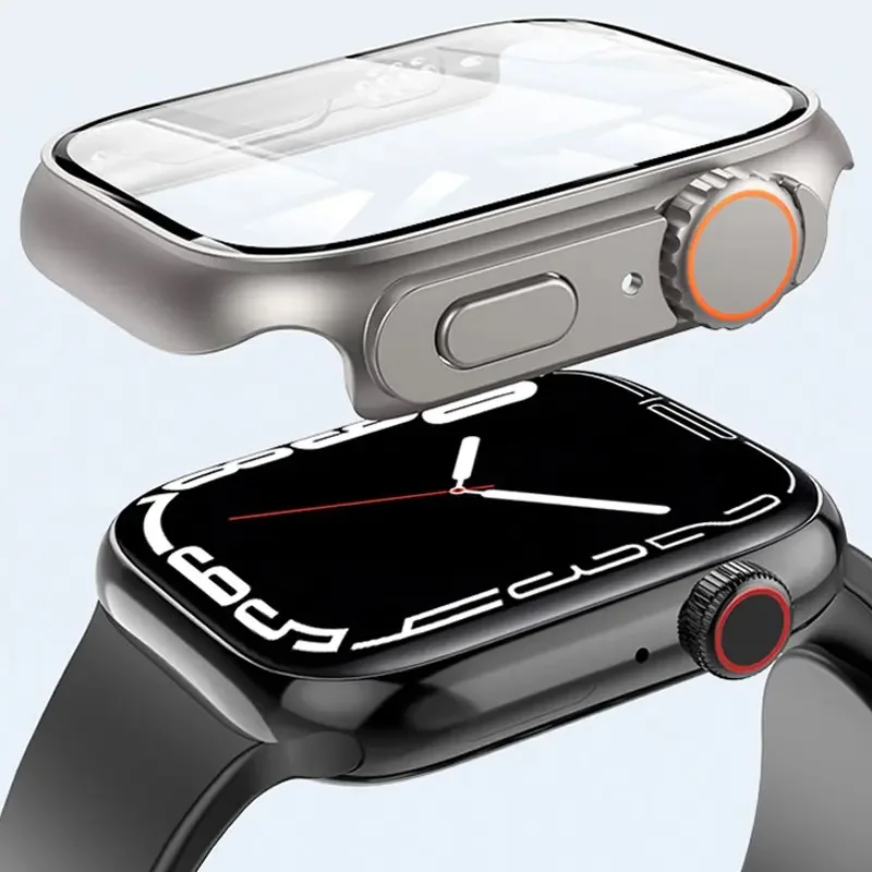 Фото Защита для экрана, внешний вид для Apple Watch 45 мм 44 мм 41 мм 40 мм, ультрасовременный нейлоновый браслет iWatch 7 8 se 6 5 №3